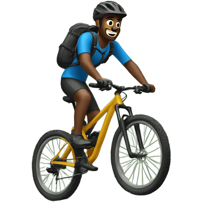 Guy on a mountain bike emoji