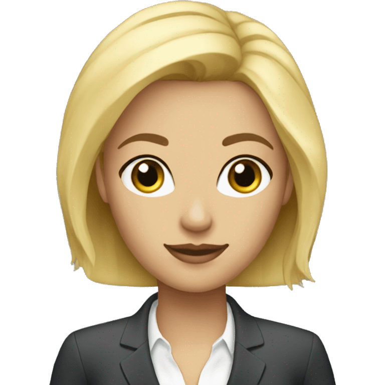 blonde buisness women emoji