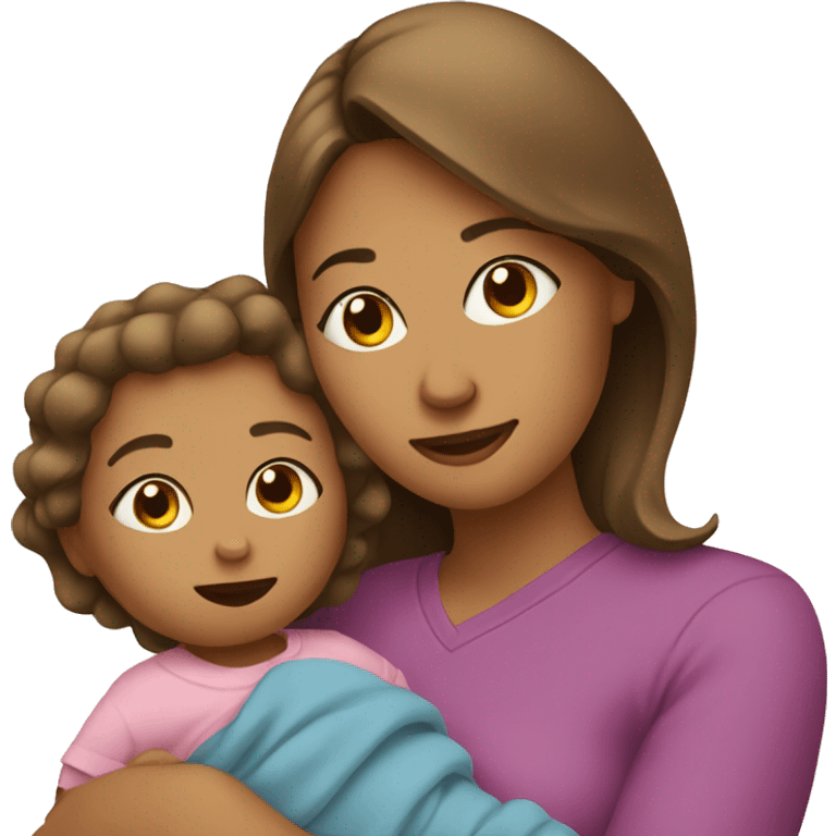 Mom and baby emoji