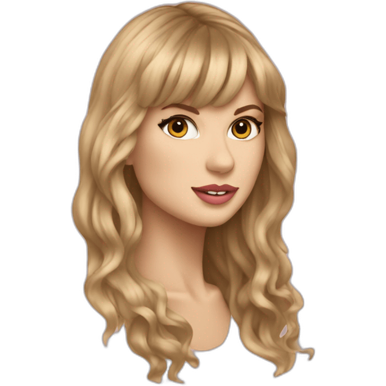 taylor swift with long hair emoji