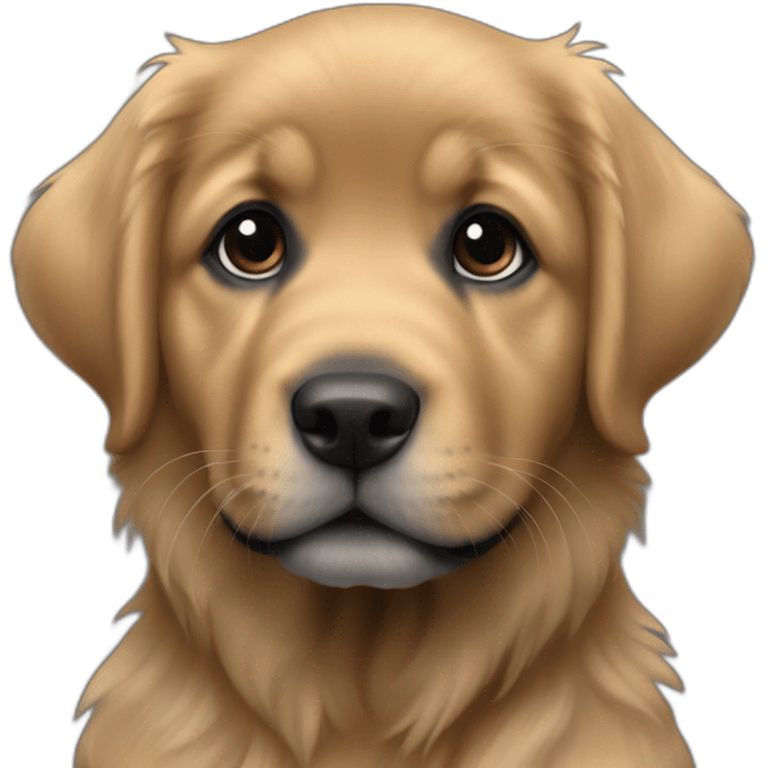 hovawart puppy black emoji