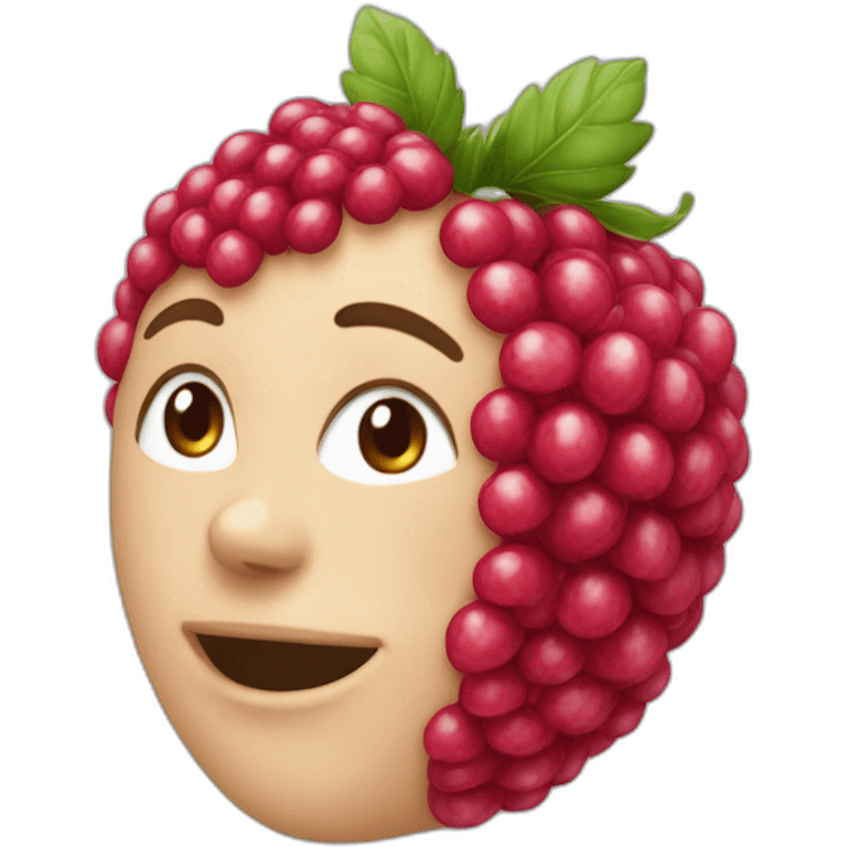 Une framboise ￼ emoji