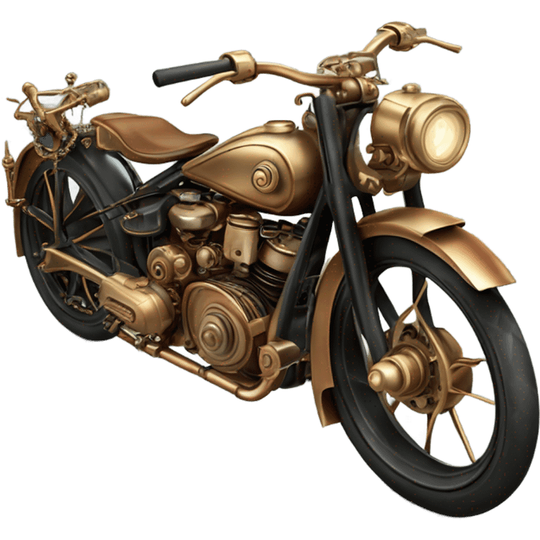 steampunk motorbike emoji