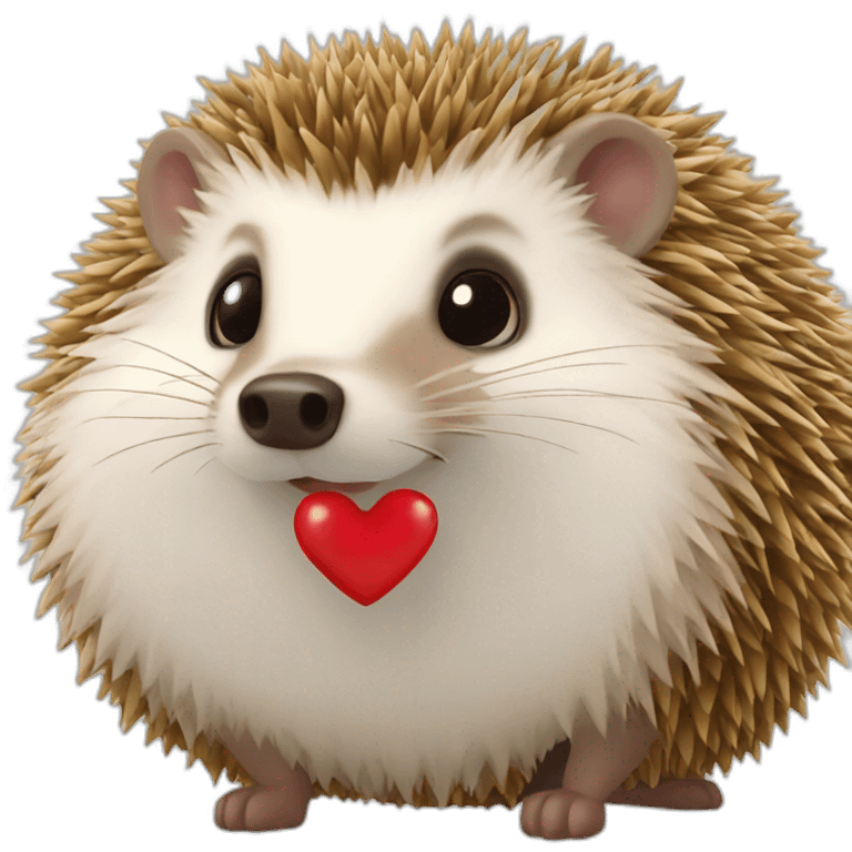 hedgehog heart emoji