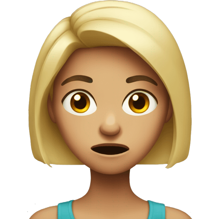 girl with anger issue emoji