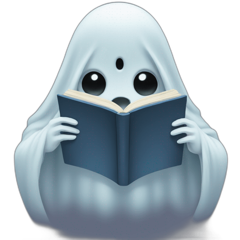 ghost reading emoji