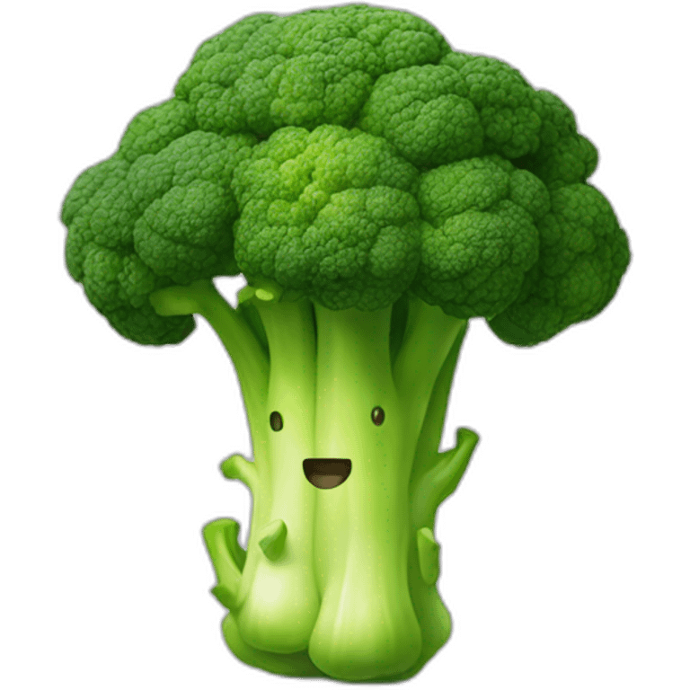 Brocoli with shoothead emoji