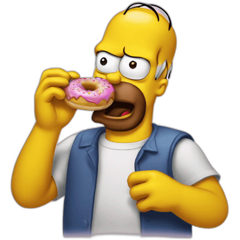 HOMER EATING DONUTS emoji