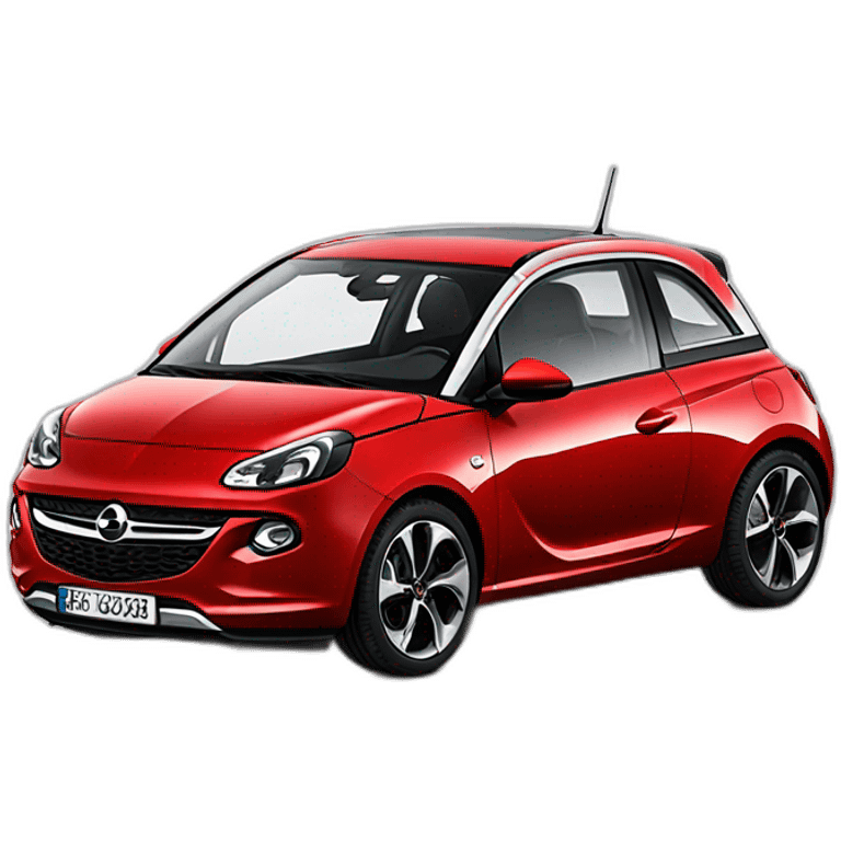 Opel adam rocks rot emoji