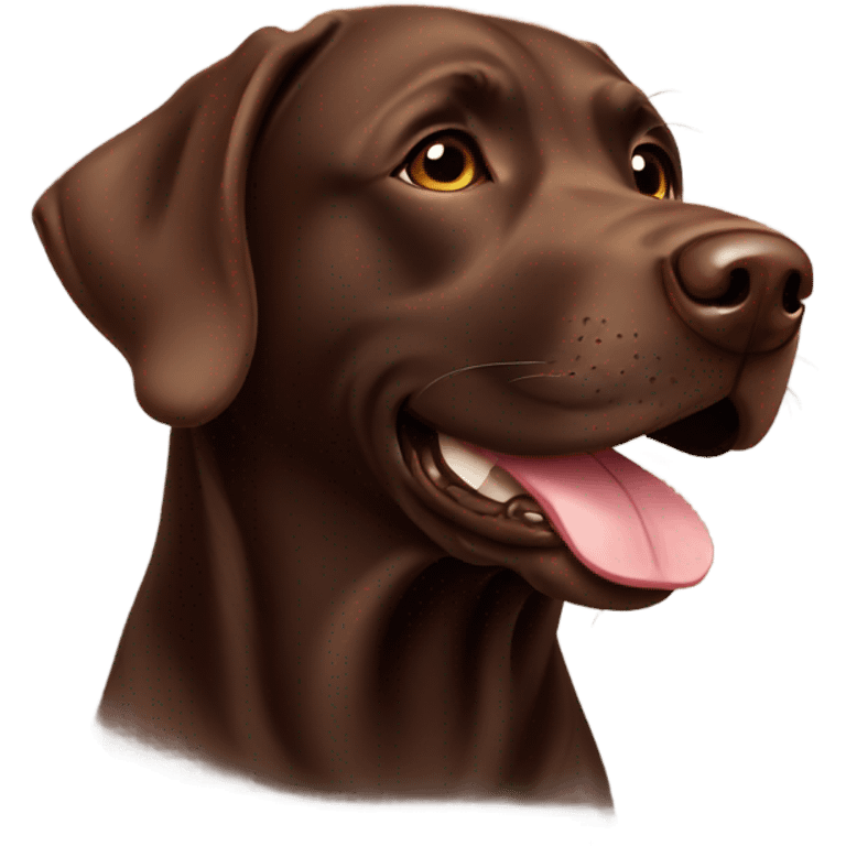 Chocolate lab emoji