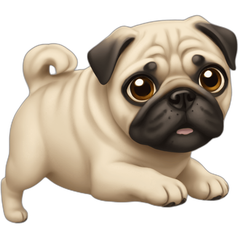 Chute Pug emoji