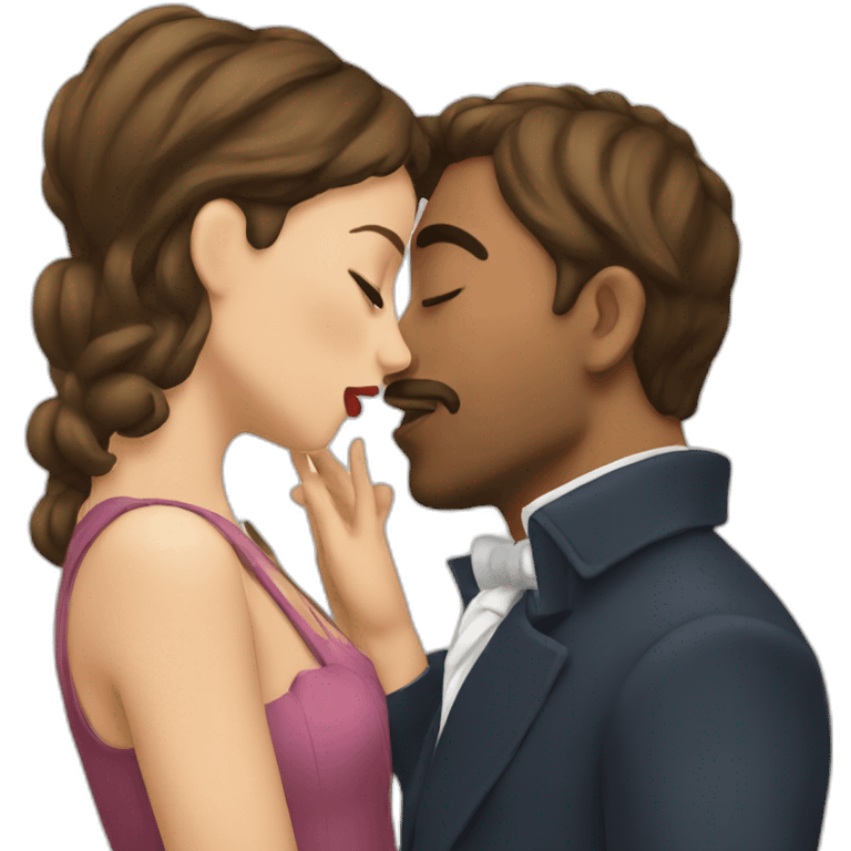 French kiss emoji