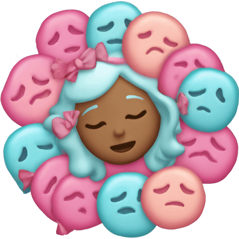 dona rosada con chispas de colores   emoji