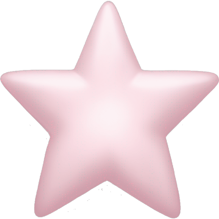 Pale pink star emoji