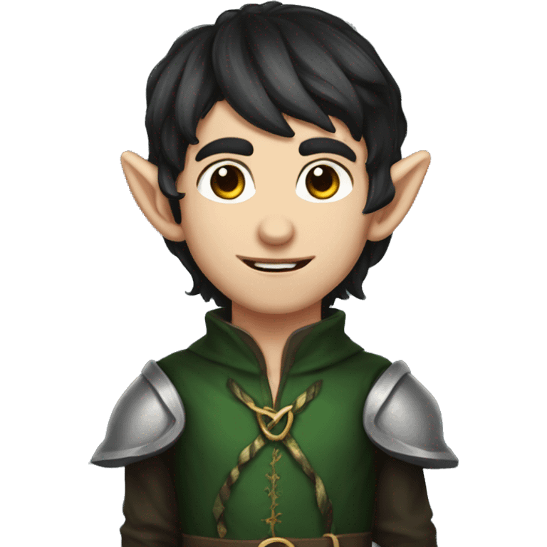 dark hair male elf fantasy emoji