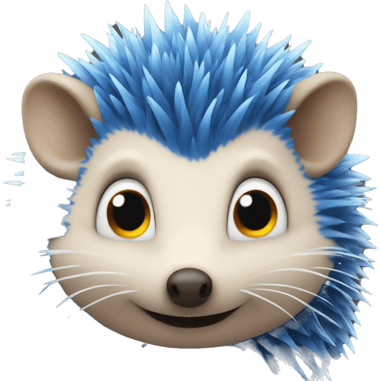 blue hedgehog  emoji