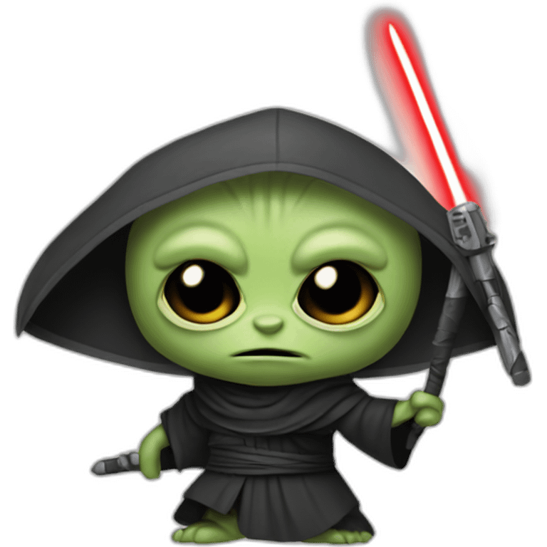 Grogu as a Sith emoji