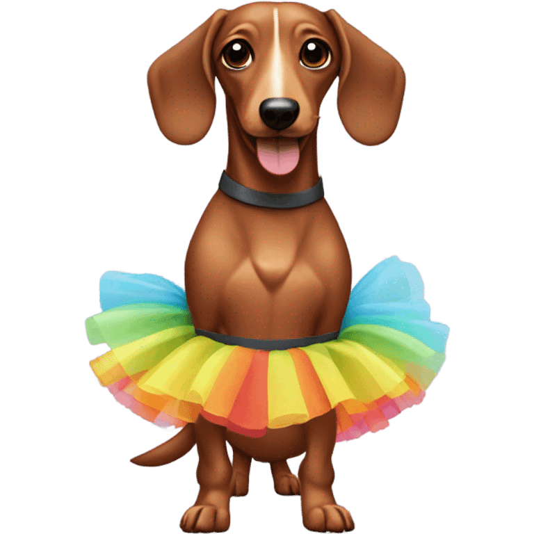 Sausage dog in a tutu  emoji