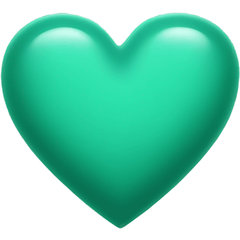 Sea green heart emoji