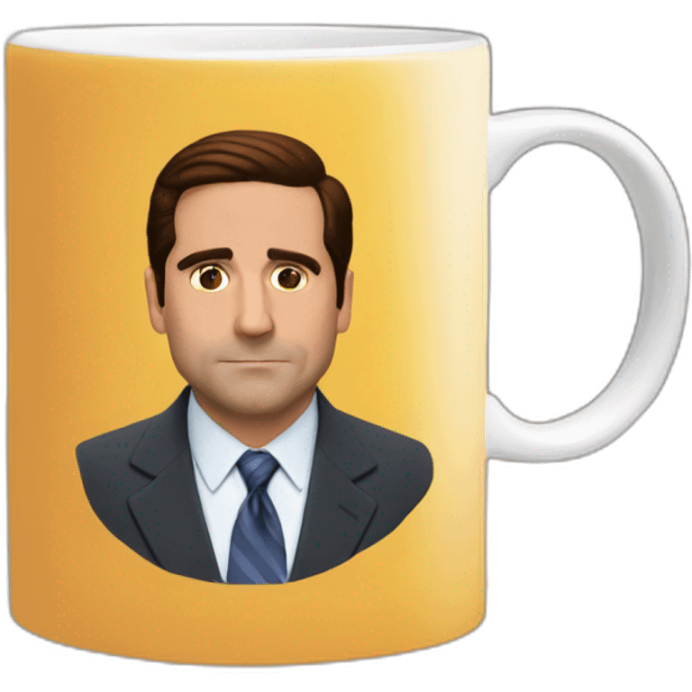 Michael Scott with Holly on a mug emoji