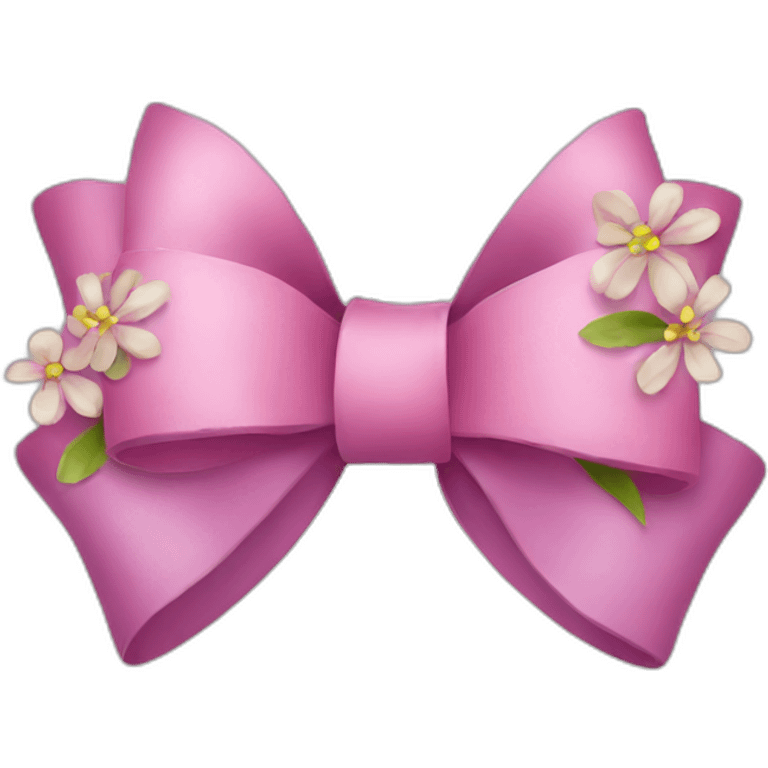 Bow with flowers emoji