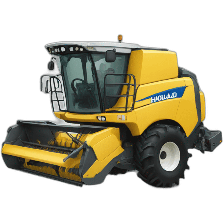 agricultural harvester driver new holland emoji