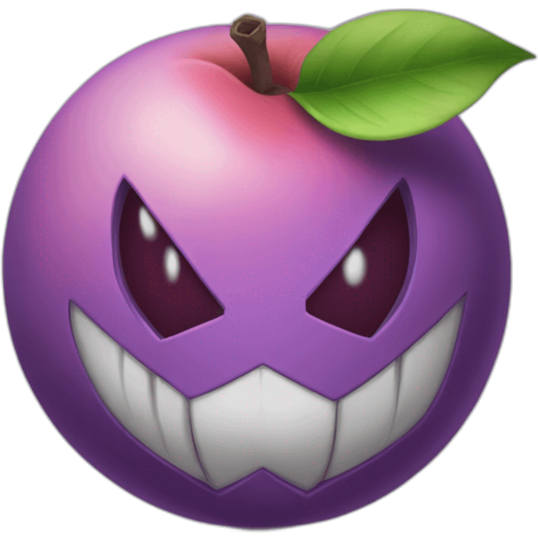 Purple poison peach pokemon emoji