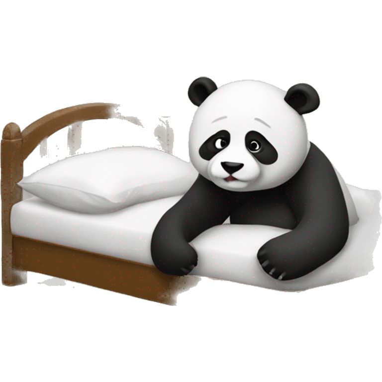 Ill Panda in bed emoji