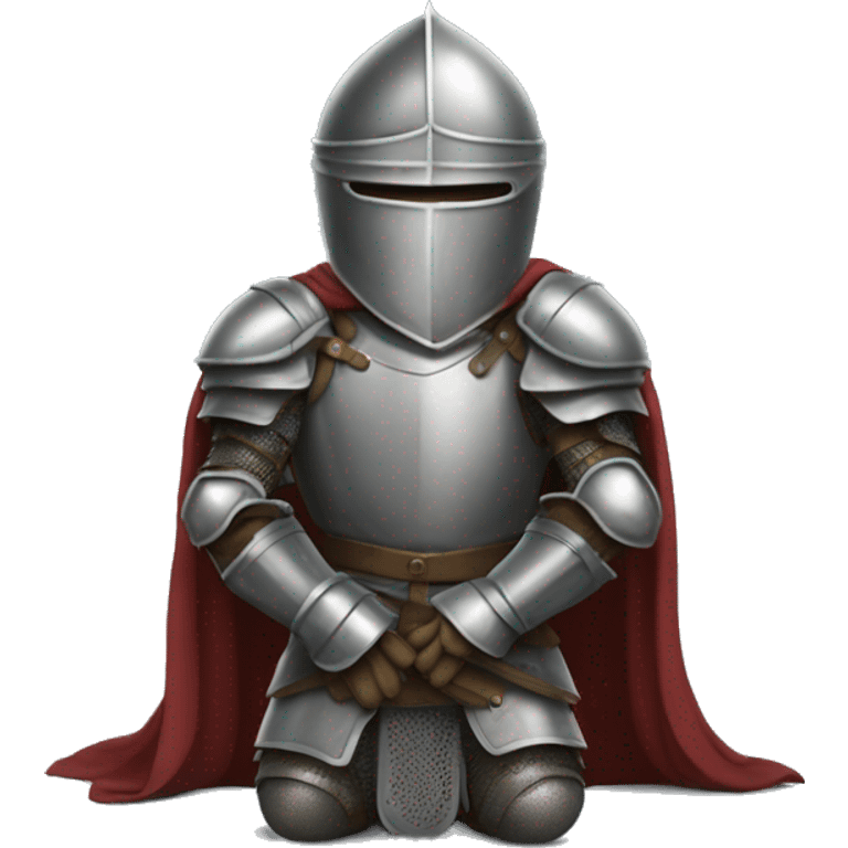 Kneeled knight emoji