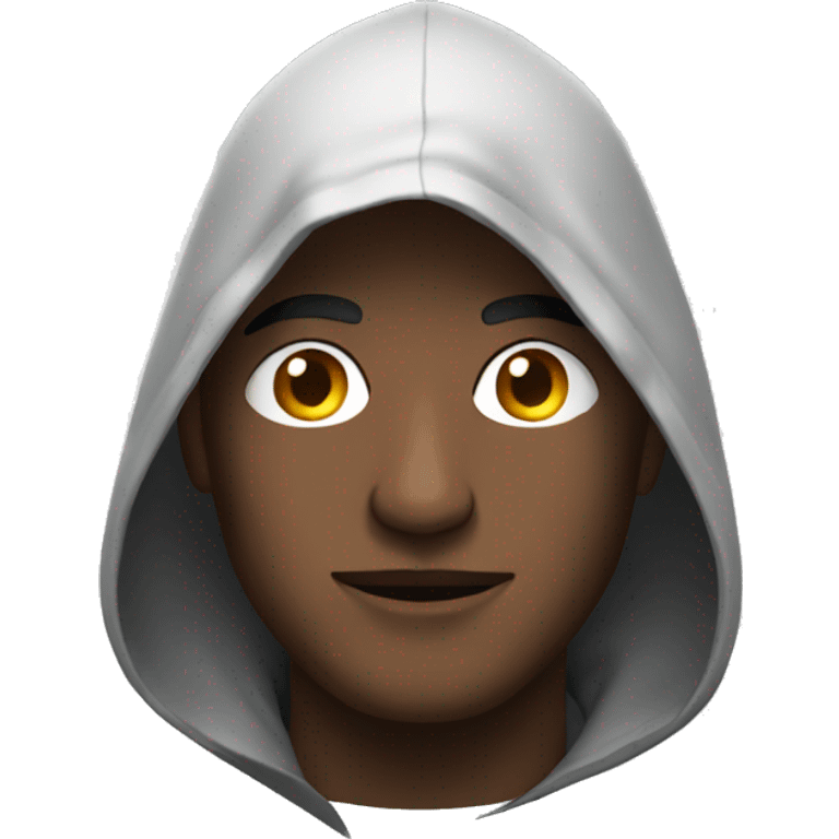 man with hood emoji