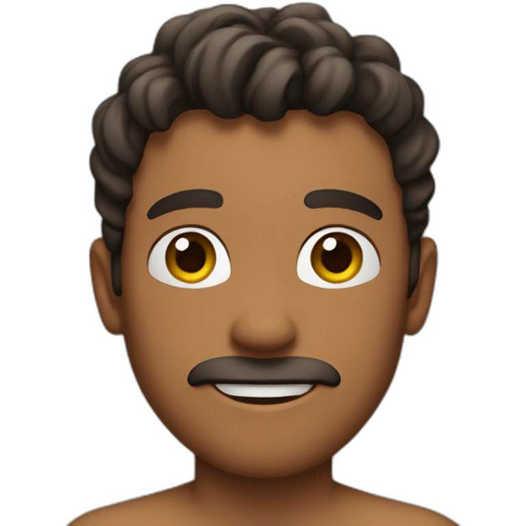 shirtless man emoji