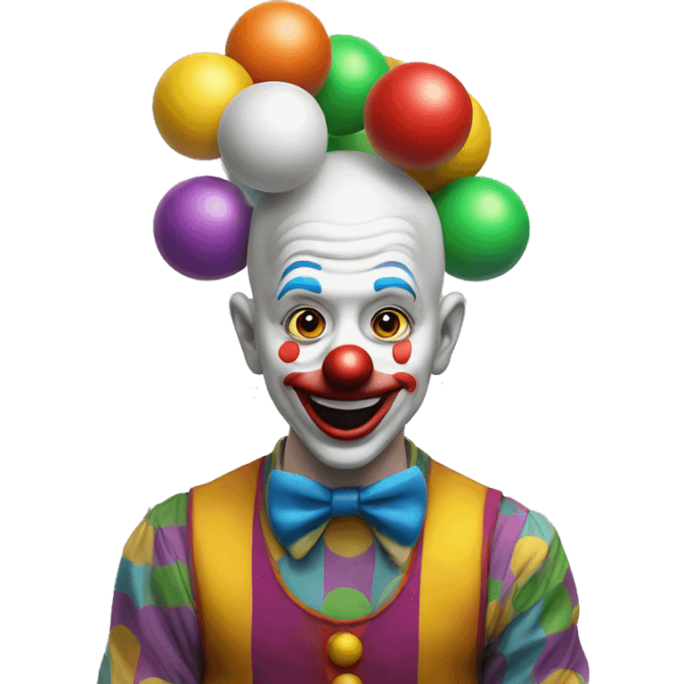 clown juggling 3 balls emoji