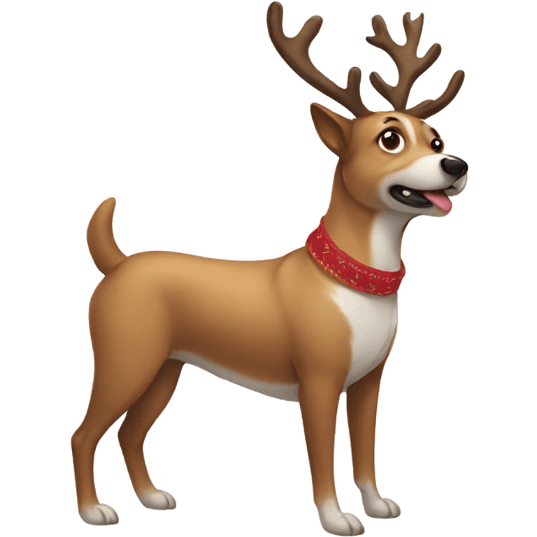 Reindeer dog emoji