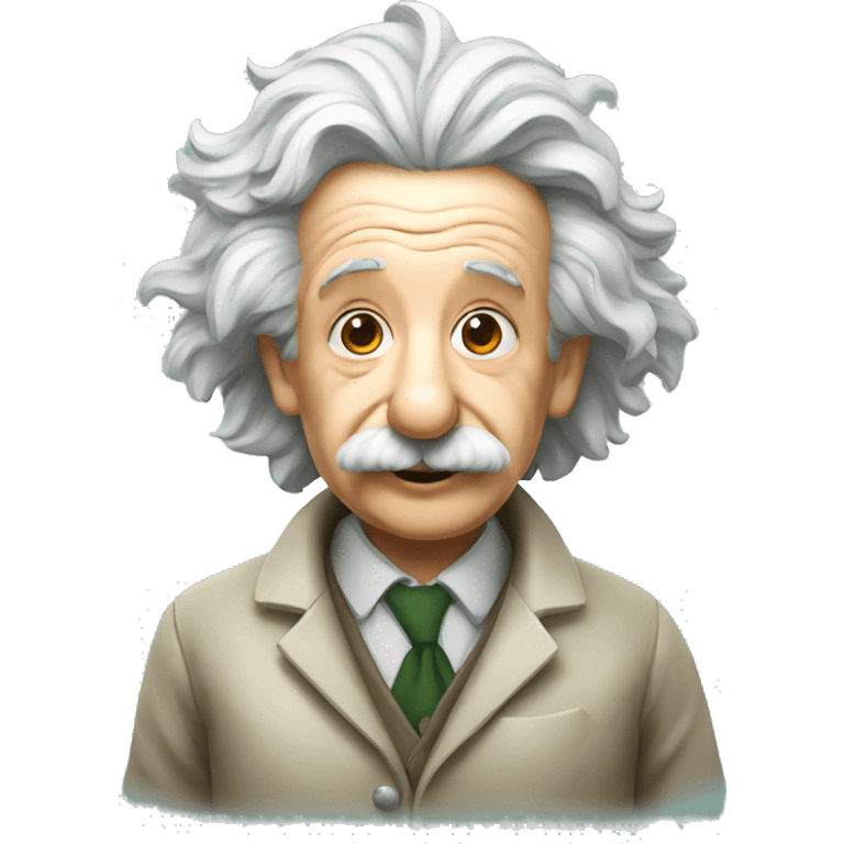 albert einstein with test tube emoji