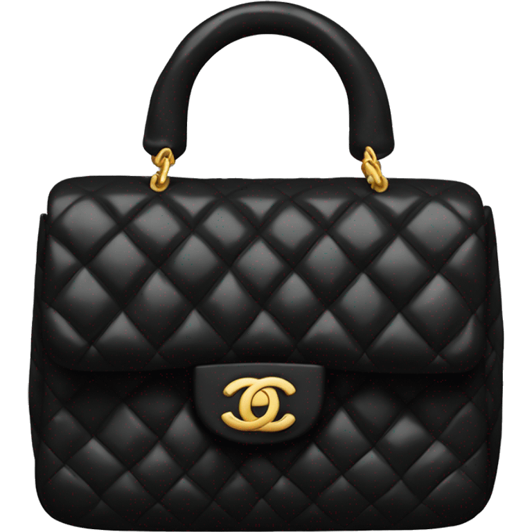 Black Chanel bag emoji