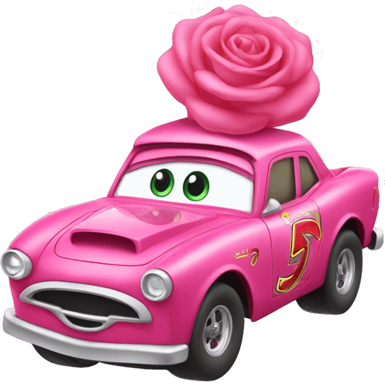 Flash mcqueen en rose bonbon  emoji