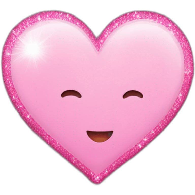 Pink heart with sparkle emoji