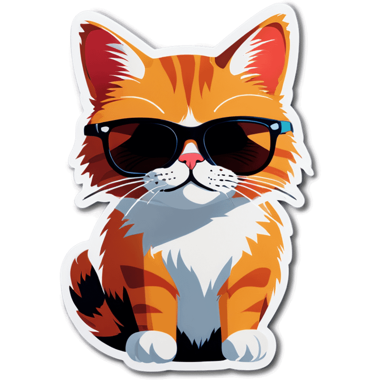 Cat with sunglasses emoji