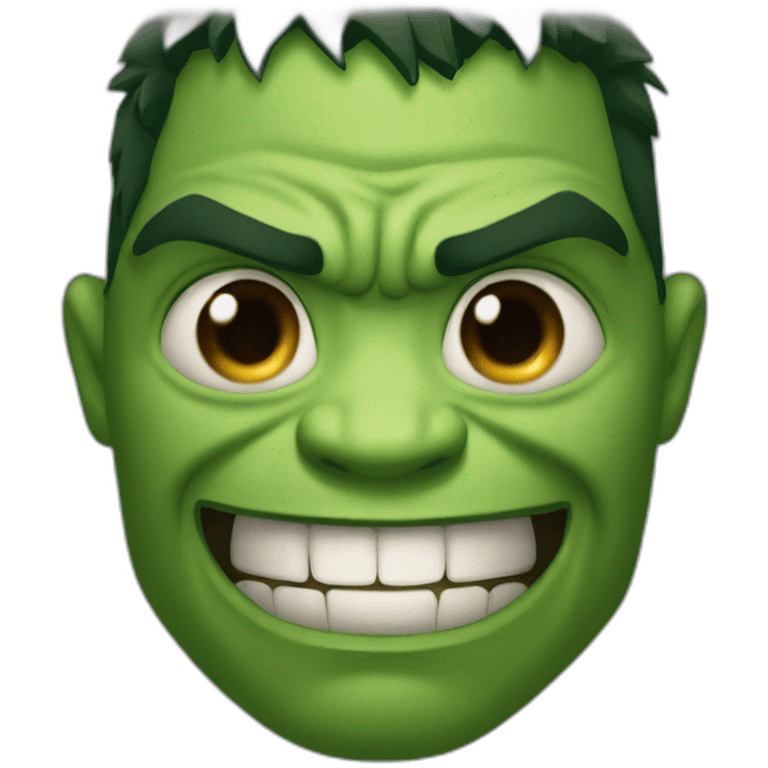 when hulk laughs, tears come out of his eyes emoji