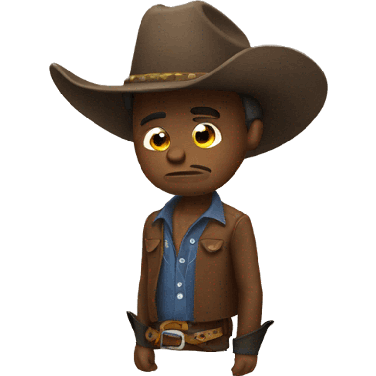 Sad cowboy  emoji