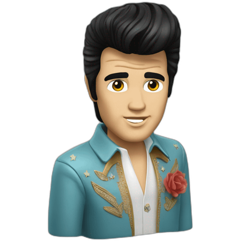 Elvis Presley 3d emoji