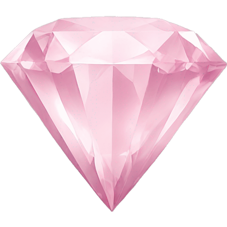 Pastel pink diamond emoji