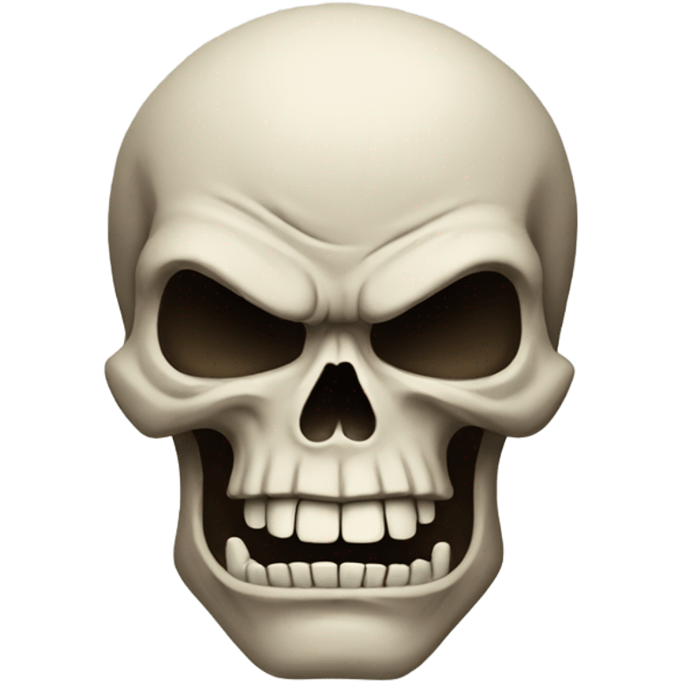 Angry skull emoji