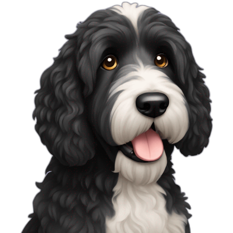 black-laberdoodle-dog emoji