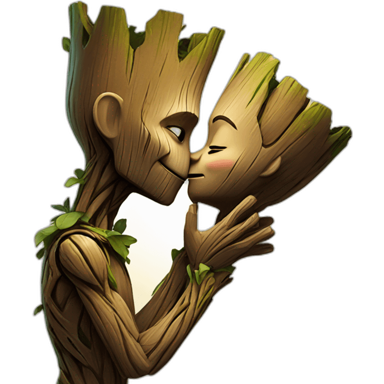 groot kiss emoji