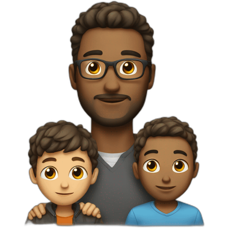 programmer with his son emoji