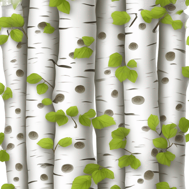 white birch tree emoji