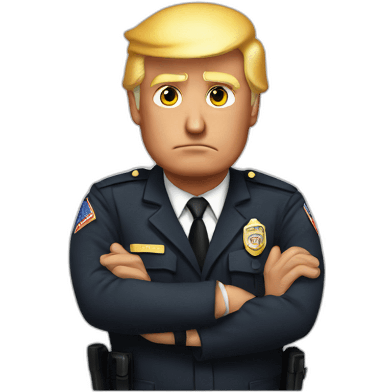 donald-trump-arrested emoji