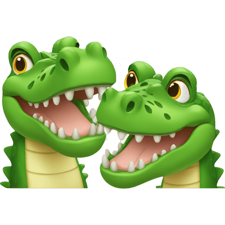 Two crocodile  emoji