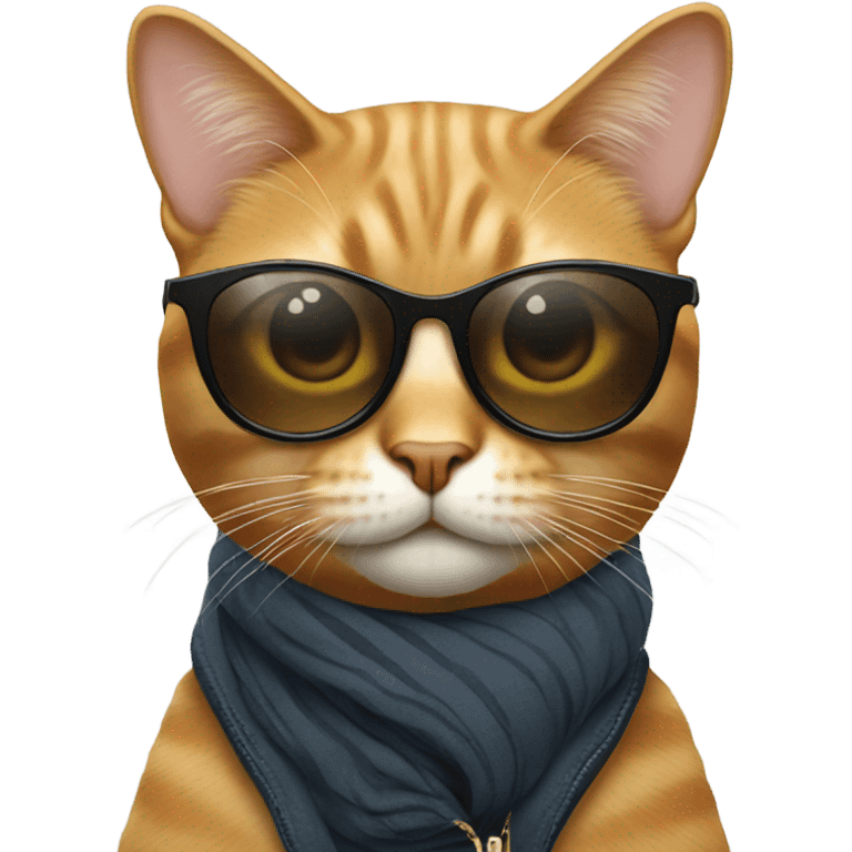 Cat with sunglasses emoji